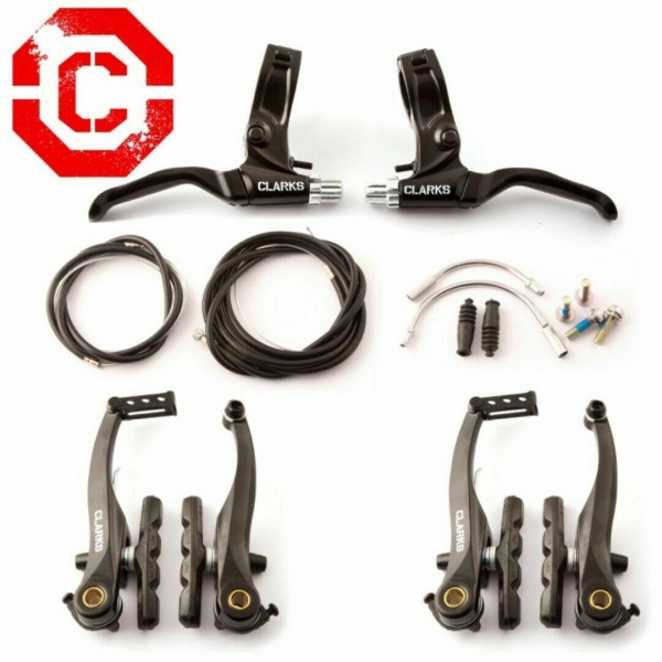 Clarks front & rear v-brake caliper & lever set
